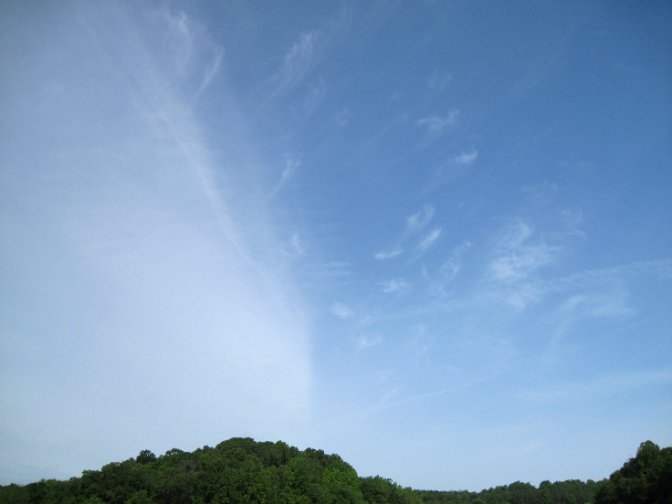 Clouds rolling in